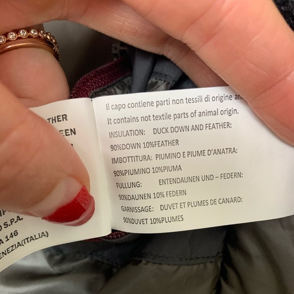 Seventy Venezia gray satin down and feather puffer - Picture 9 of 10